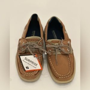 Sperry - Boys Tan Lanyard Boat Shoe - NEW - Size 11 Boys